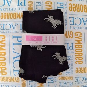 The Children's Place Girls Glitter Unicorn  Leggings